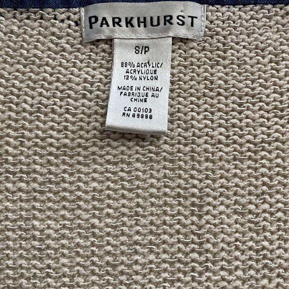 PANKHURST Vintage Button Down Denim Trimmed Sweater Cardigan Sz S - Picture 7 of 10